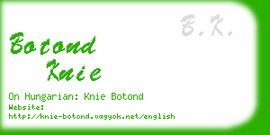 botond knie business card